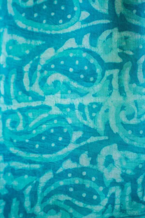 Aqua Blue Chanderi Silk Suit